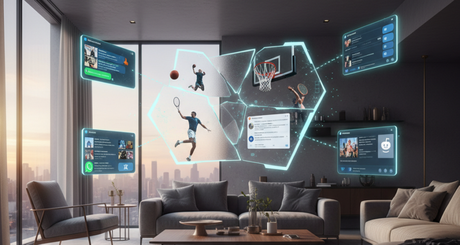 Sport kijken via WhatsApp / X / Reddit, hoe werkt het?