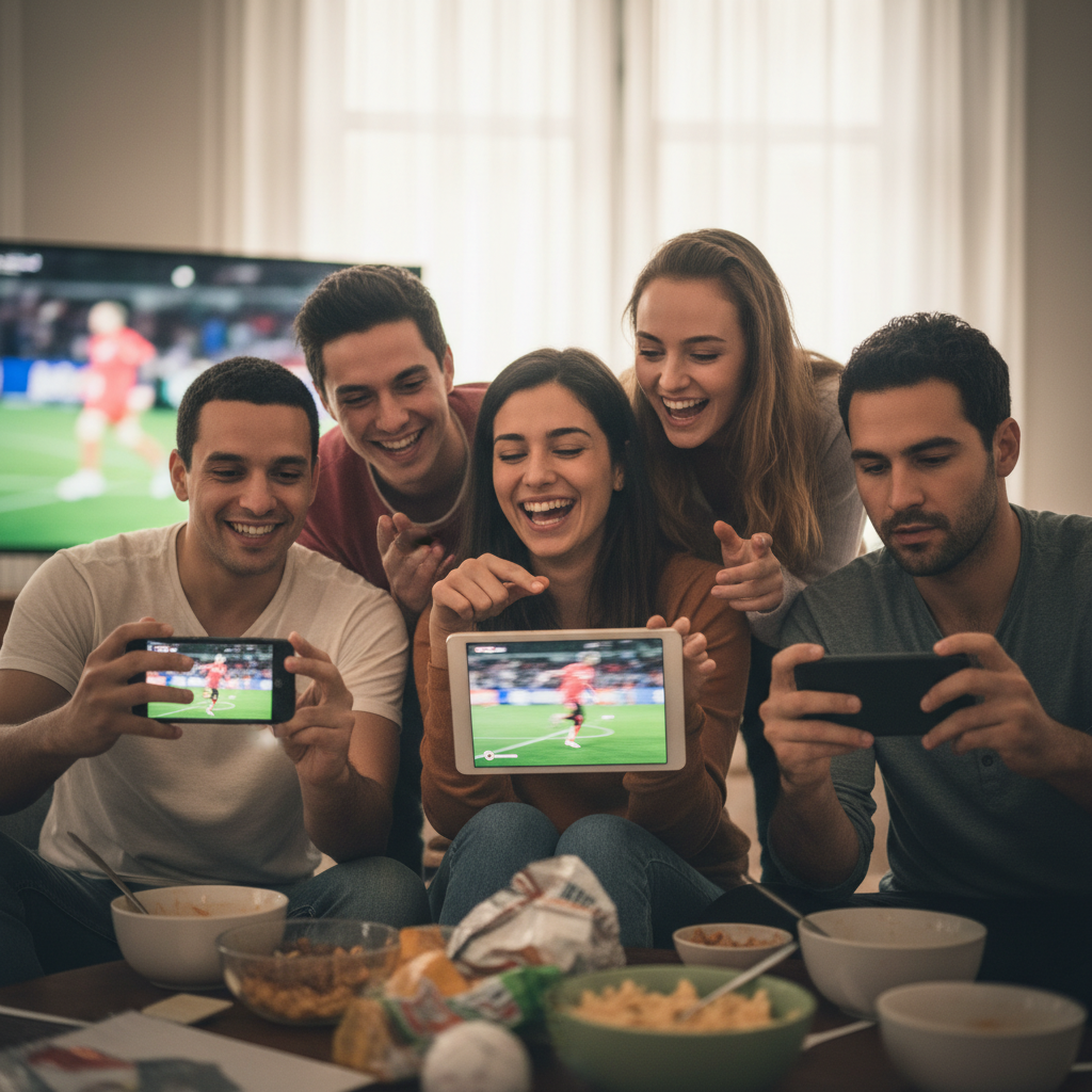 Sport kijken via WhatsApp / X / Reddit, hoe werkt het? – illustratie